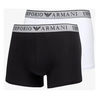 Tričko EA7 Emporio Armani Mens Knit Trunk 2-Pack Nero/ Bianco L 100265709