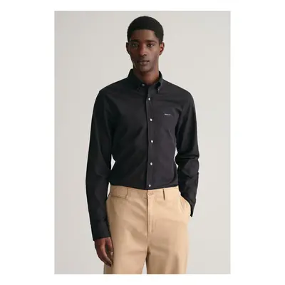 KOŠILE GANT SLIM PINPOINT OXFORD SHIRT BLACK 98529797