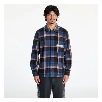 Košile RIPNDIP Robo Button Up Flannel Shirt Navy S 99963347