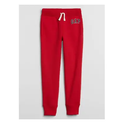 Červené klučičí tepláky GAP Logo pull-on joggers 92885747