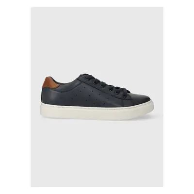 Dětské kožené sneakers boty Geox NASHIK tmavomodrá barva 89638796