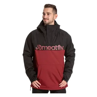 Meatfly pánská SNB & SKI bunda Slinger Premium Black/Merlot | Černá 75336150