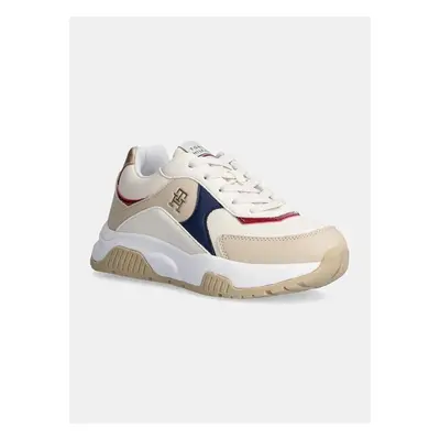 Dětské sneakers boty Tommy Hilfiger béžová barva, T3A9-33551 99954059