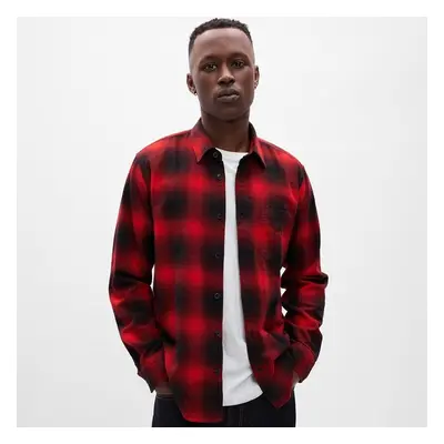 Košile GAP Flannel Shirt Red Black Plaid XS 100242842