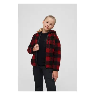 BRANDIT Kids Teddyfleecejacket Hood - red/black 80604112