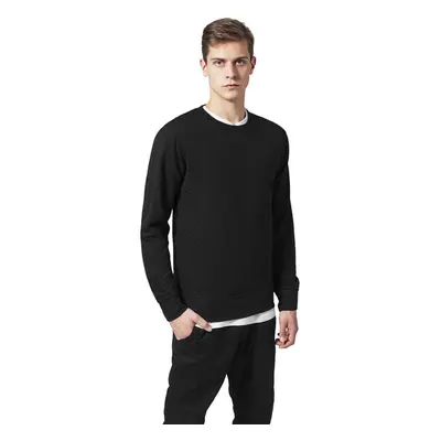 Urban Classics Diamond Quilt Crewneck černý 91372286