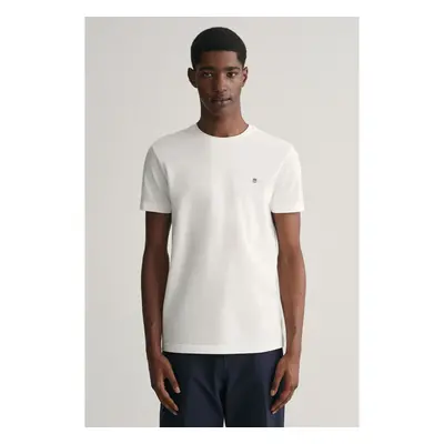 TRIČKO GANT SLIM PIQUE SS T-SHIRT EGGSHELL 89868563