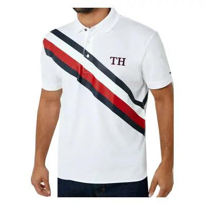 Pánské bílé polo triko Tommy Hilfiger 23295 84046019