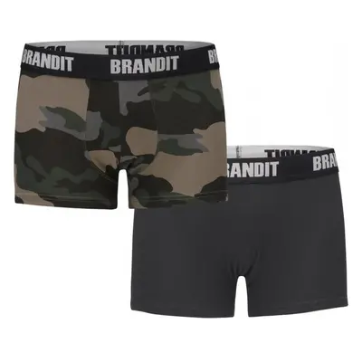 BRANDIT Boxershorts Logo 2er Pack - darkcamo/blk 71843288