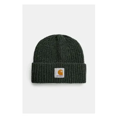 Vlněná čepice Carhartt WIP Anglistic Beanie zelená barva, I013193 99247660