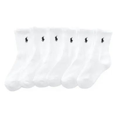 Dětské ponožky Polo Ralph Lauren 6-pack bílá barva, 443774245001 99279924