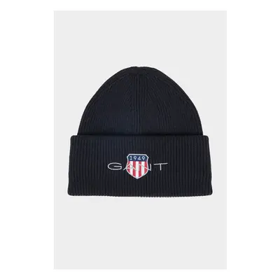 ČEPICE GANT ARCHIVE SHIELD COTTON BEANIE BLACK 99405522