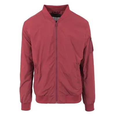 Urban Classics Bunda Light Bomber Jacket vínová 91356324