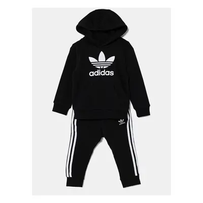 Dětská tepláková souprava adidas Originals HOODIE SET černá barva, 99233384