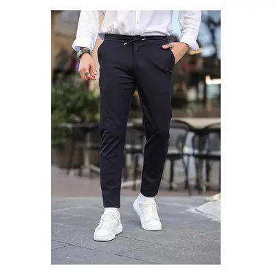 34958 Dewberry Slimfit Jogger Seasonal Mens Trousers-NAVY BLUE 99697557