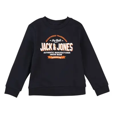 Jack & Jones Junior Mikina námořnická modř / oranžová / bílá 96044878