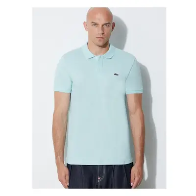 Bavlněné polo tričko Lacoste tyrkysová barva, PH4012-001 83295749