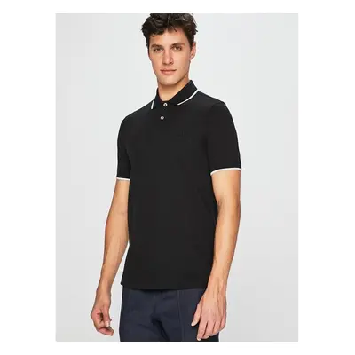 Bavlněné polo tričko Armani Exchange černá barva, hladké, 8NZF75 Z8M5Z 72284178