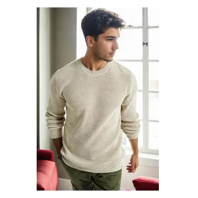 18369 Dewberry Knitwear Mens Sweater-BEIGE 100280742