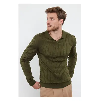 Trendyol Collection Muži Svetr Khaki 93738229