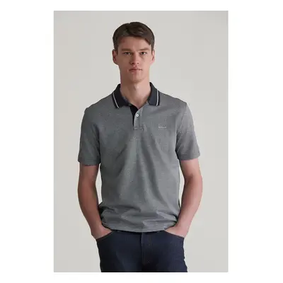 POLOKOŠILE GANT MICRO HOUNDSTOOTH POLO BLACK 99943921