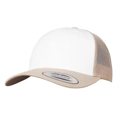 Flexfit Retro Trucker Barevné přední khaki/bílá/khaki 87554722