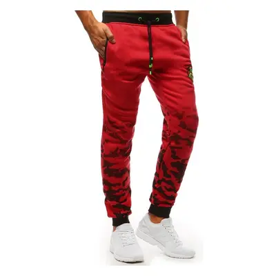 Pánské tepláky DStreet Red camo 69167103