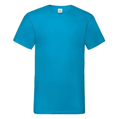 Blue Mens T-shirt Valueweight V-Neck Fruit of the Loom 85801430