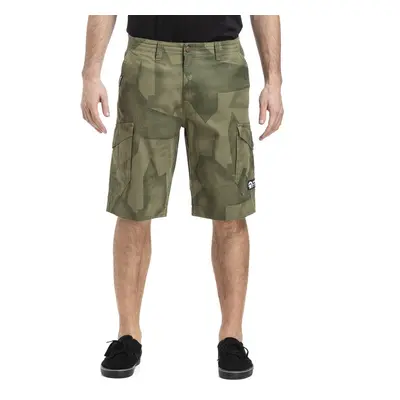 Meatfly Icon 19 Shorts C - Olive Shade Mono | Zelená 60675188