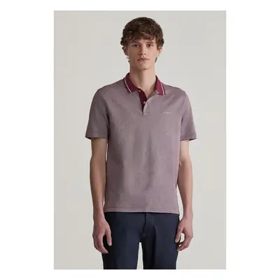 POLOKOŠILE GANT MICRO HOUNDSTOOTH POLO WINE RED 99943923