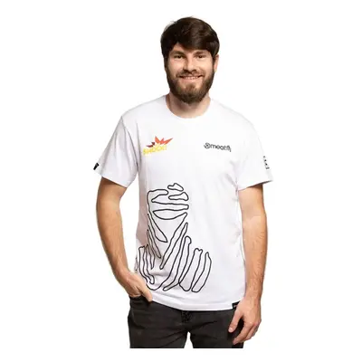 Meatfly pánské tričko Big Shock Dakar White | Bílá | 100% bavlna 76003652