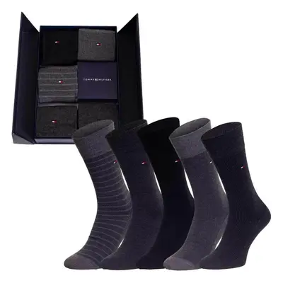 Tommy Hilfiger Socks - TH MEN SOCK 5P GIFTBOX BIRDEYE blue 95269374