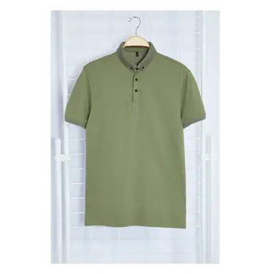 Trendyol Khaki Regular/Normal Cut Polo Neck T-shirt 99808883