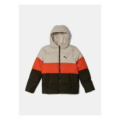 Dětská bunda Puma Poly Hooded ffer Jacket zelená barva, 626502 100239467