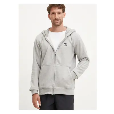 Mikina adidas Originals pánská, šedá barva, s kapucí, hladká, IY7354 99232905