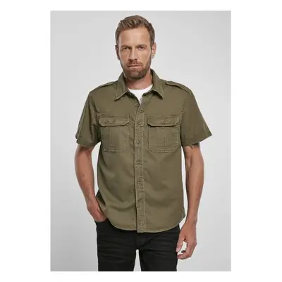 BRANDIT Vintage Shirt shortsleeve - olive 53603799