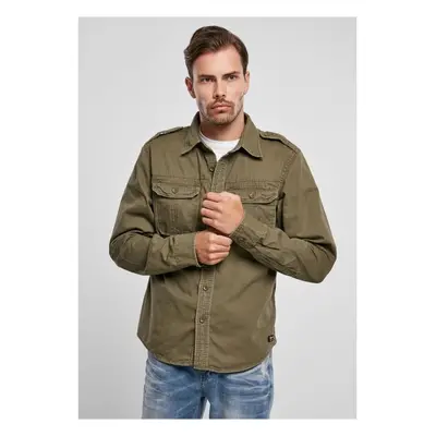 BRANDIT Vintage Shirt - olive 43838776