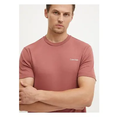 Bavlněné tričko Calvin Klein růžová barva, K10K109894 99257716