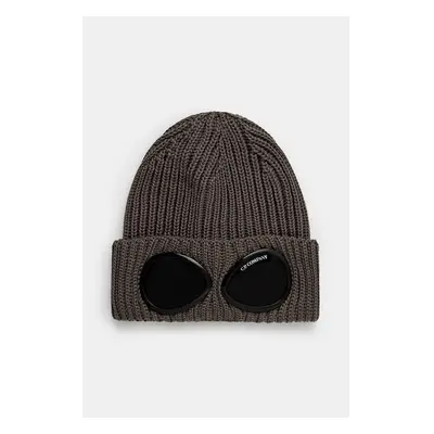 Vlněná čepice C.P. Company Extra Fine Merino Wool Goggle Beanie béžová 99247642