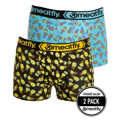 Meatfly pánské boxerky Balboa Boxershorts Double Pack Pineapple | 64717756