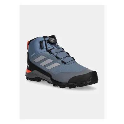 Dětské boty adidas TERREX TERREX WINTER MID BOA R.RDY modrá barva, 99548487