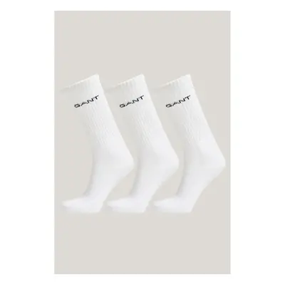 PONOŽKY GANT SPORT SOCKS 3-PACK WHITE 98997658