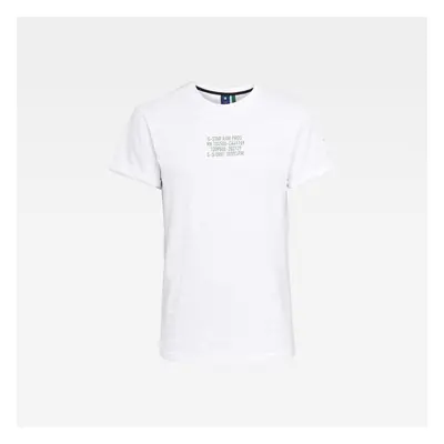 G-STAR T-shirt - Chest text graphic r t white 100406459