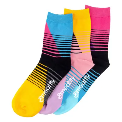 Meatfly ponožky Color Scale socks Triple Pack | Mnohobarevná 84460241