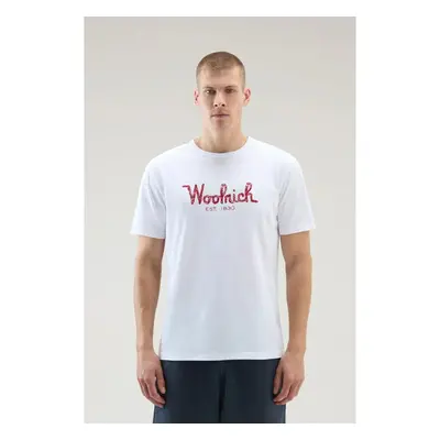 TRIČKO WOOLRICH EMBROIDERED LOGO T-SHIRT 90266595