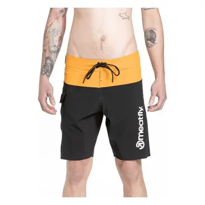 Meatfly pánské plavky Mitch Boardshorts 21 Yellow / Black | Žlutá 93719891