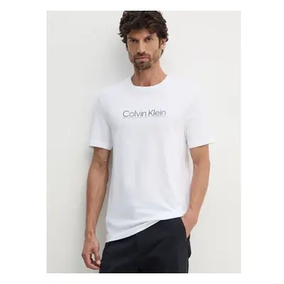 Bavlněné tričko Calvin Klein bílá barva, s aplikací, K10K113587 99216926