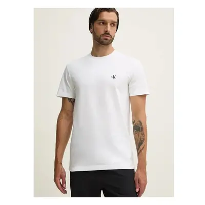 Bavlněné tričko Calvin Klein Jeans bílá barva, J30J326683 99510708