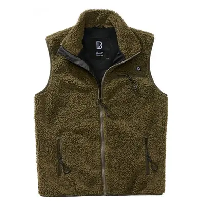 BRANDIT Teddyfleece Vest Men - olive 73742553