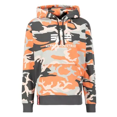 ALPHA INDUSTRIES Mikina Camo mix barev / oranžová 97942110